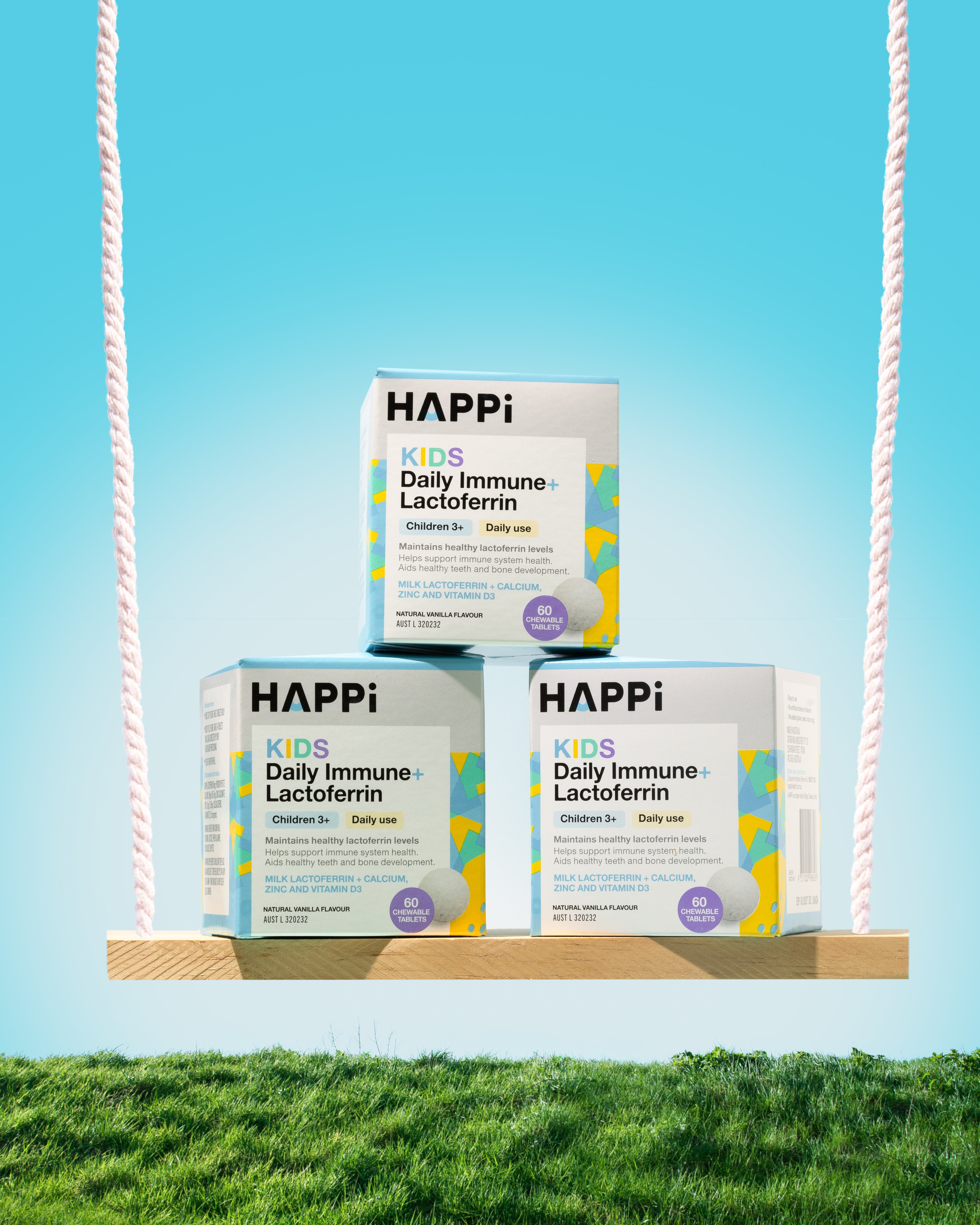 Kids Daily Immune+ Lactoferrin (60 viên kẹo)