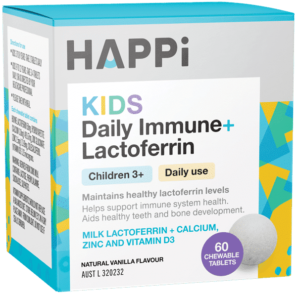 Kids Daily Immune+ Lactoferrin (60 viên kẹo)